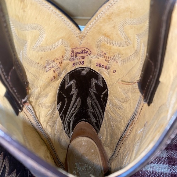 Vintage Justin Iguana leather Cowboy boots - Picture 6 of 16